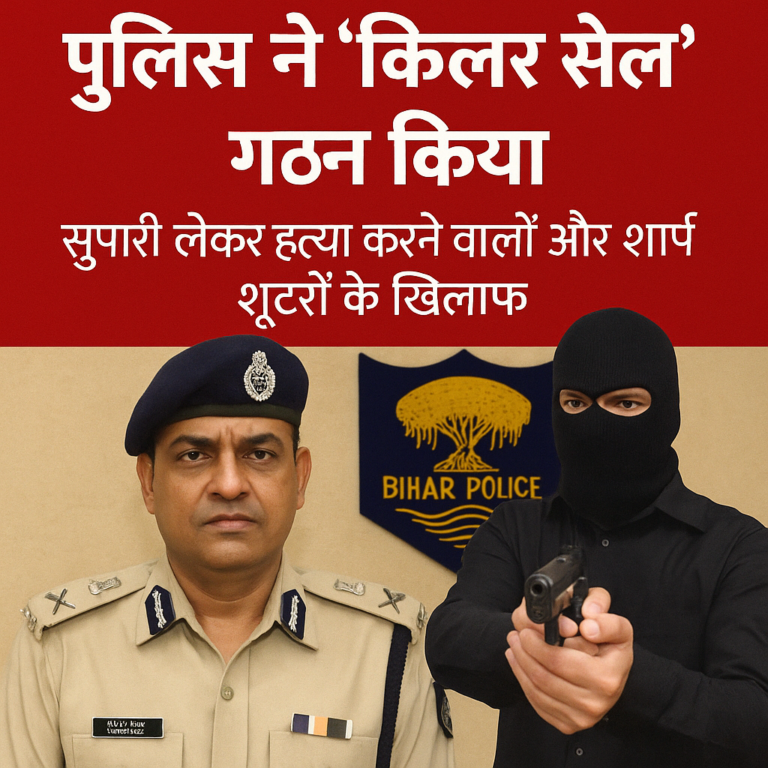 बिहार में बढ़ते अपराधों पर नकेल कसने को STF की बड़ी पहल: सुपारी किलर और शूटरों पर अब चलेगा ‘किलर सेल’ का डंडा