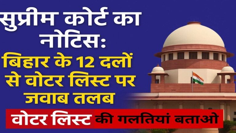 राजनीतिक हुड़दंग के बीच सुप्रीम कोर्ट सख्त: हो-हल्ला बंद करो, वोट चोरी के सबूत दो