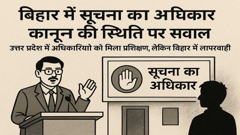 बिहार में सूचना का अधिकार कानून की स्थिति बदतर — उत्तर प्रदेश में अधिकारियों को मिला प्रशिक्षण, लेकिन बिहार में लापरवाही बरकरार