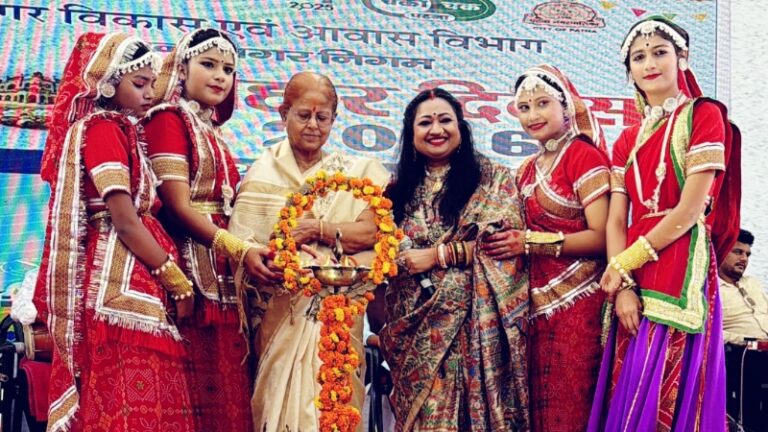 बिहार दिवस: पटना नगर निगम की सांस्कृतिक संध्या में गूंजी लोक गीतों की तान और स्वच्छता की गूँज
