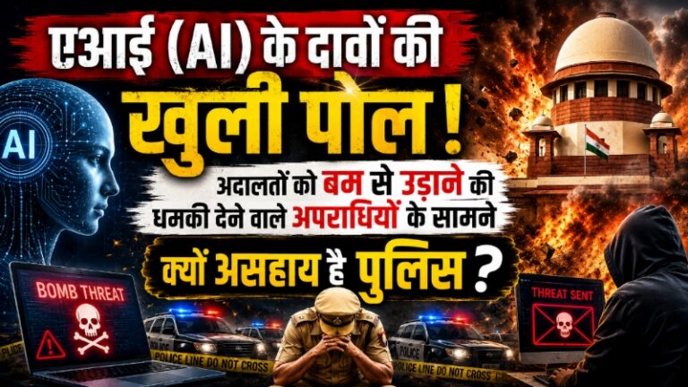 एआई (AI) के दावों की खुली पोल! अदालतों को बम से उड़ाने की धमकी देने वाले अपराधियों के सामने क्यों असहाय है पुलिस?